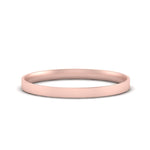 Load image into Gallery viewer, Comfort Fit Light Weight Flat Stacking Mens Band In 14K Rose Gold | Cuts &amp; Carat
