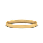 Load image into Gallery viewer, Comfort Fit Light Weight Flat Stacking Mens Band In 14K Yellow Gold | Cuts &amp; Carat
