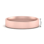 Load image into Gallery viewer, Comfort Fit Light Weight Flat Stacking Mens Band In 14K Rose Gold | Cuts &amp; Carat
