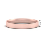 Load image into Gallery viewer, Comfort Fit Light Weight Flat Stacking Mens Band In 14K Rose Gold | Cuts &amp; Carat
