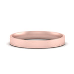 Load image into Gallery viewer, Comfort Fit Light Weight Flat Stacking Mens Band In 14K Rose Gold | Cuts &amp; Carat
