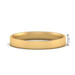 Load image into Gallery viewer, Comfort Fit Light Weight Flat Stacking Mens Band In 14K Yellow Gold | Cuts &amp; Carat
