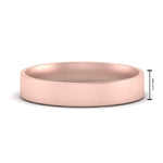 Load image into Gallery viewer, Comfort Fit Light Weight Flat Stacking Mens Band In 14K Rose Gold | Cuts &amp; Carat
