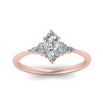 Load image into Gallery viewer, Lab diamond Petite Engagement Rings 14K Gold
