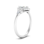 Load image into Gallery viewer, Lab Marquise Cut diamond Halo Engagement Rings 14K White Gold
