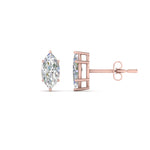 Load image into Gallery viewer, 0.50 To 5 Carat Marquise Lab Created Diamond Stud Earring 14K Gold
