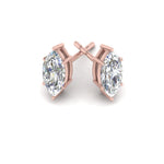 Load image into Gallery viewer, 0.50 To 5 Carat Marquise Lab Created Diamond Stud Earring 14K Gold
