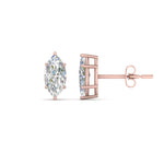 Load image into Gallery viewer, 0.50 To 5 Carat Marquise Lab Created Diamond Stud Earring 14K Gold
