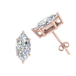 Load image into Gallery viewer, 0.50 To 5 Carat Marquise Lab Created Diamond Stud Earring 14K Gold
