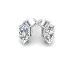 Load image into Gallery viewer, 0.50 To 5 Carat Marquise Lab Created Diamond Stud Earring 14K Gold
