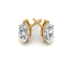 Load image into Gallery viewer, 0.50 To 5 Carat Marquise Lab Created Diamond Stud Earring 14K Gold
