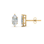 Load image into Gallery viewer, 0.50 To 5 Carat Marquise Lab Created Diamond Stud Earring 14K Gold
