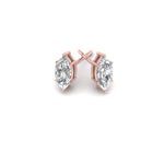 Load image into Gallery viewer, 0.50 To 5 Carat Marquise Cut Lab Created Diamond Stud Earring 14K Gold
