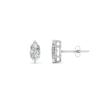 Load image into Gallery viewer, 0.50 To 5 Carat Marquise Cut Lab Created Diamond Stud Earring 14K Gold
