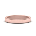 Load image into Gallery viewer, Flat Milgrain Stackable Mens Wedding Band In 14K Rose Gold | Cuts &amp; Carat
