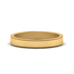 Load image into Gallery viewer, Flat Milgrain Stackable Mens Wedding Band In 14K Yellow Gold | Cuts &amp; Carat
