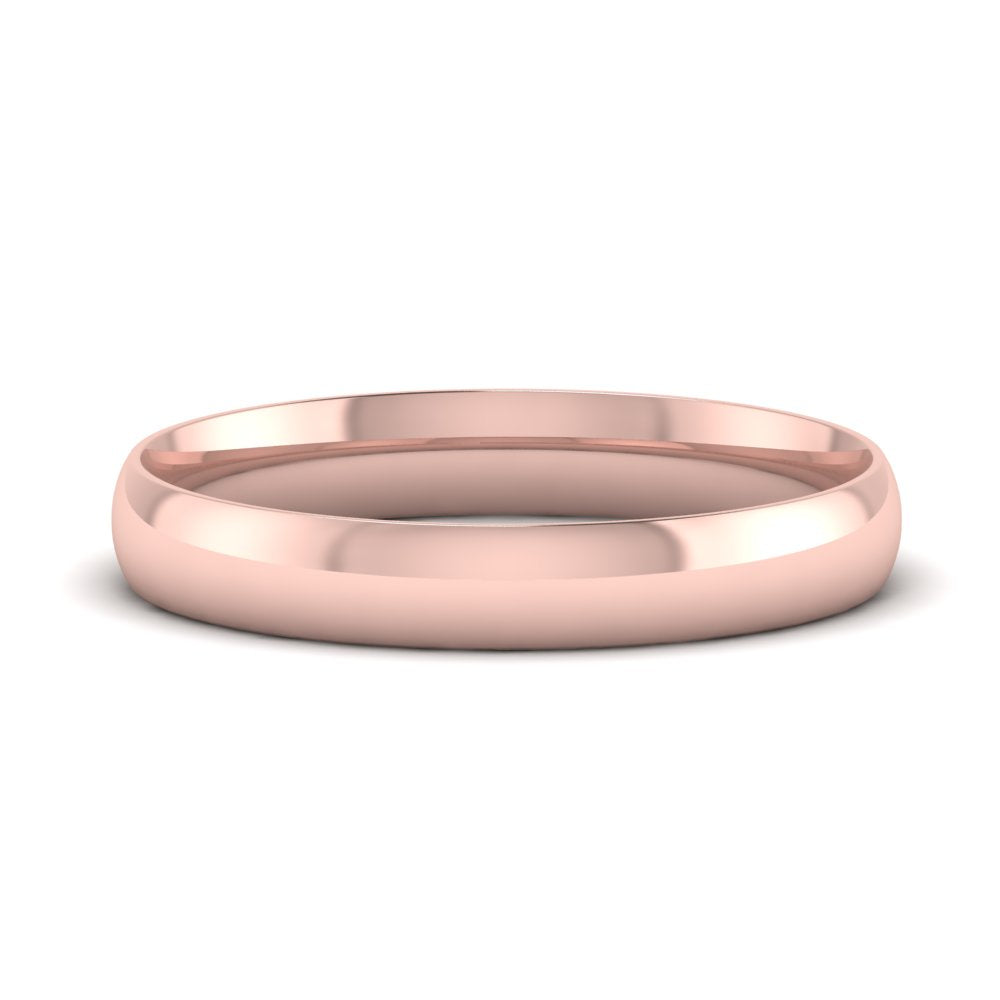 6 MM Classic Comfort Mens Wedding Band In 14k Rose Gold | Cuts & Carat