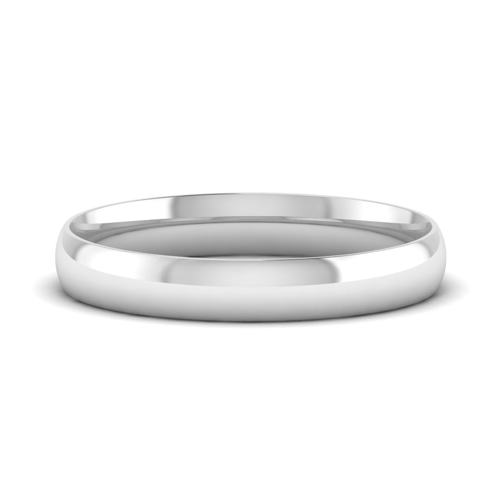 6 MM Classic Comfort Mens Wedding Band In 14k White Gold | Cuts & Carat