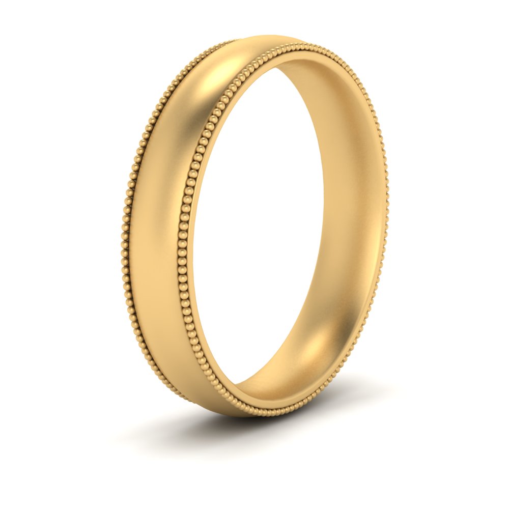 2MM To 6MM Milgrain Comfort Fit Stack Anniversary Ring 14K Gold