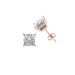 Load image into Gallery viewer, 0.50 To 5 Carat Princess Cut Lab Created Diamond Stud Earring For Women 14K Gold
