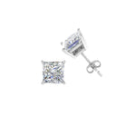 Load image into Gallery viewer, 0.50 To 5 Carat Princess Cut Lab Created Diamond Stud Earring For Women 14K Gold
