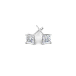 Load image into Gallery viewer, 0.50 To 5 Carat Princess Cut Lab Created Diamond Stud Earring For Women 14K Gold
