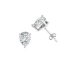 Load image into Gallery viewer, 1/2-5 Carat Pear Shaped Lab Created Diamond Stud Earring For Women 14K Gold
