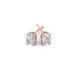 Load image into Gallery viewer, 1/2 To 5 Ctw Oval Cut Basket Lab Diamond Stud Earring 14K Gold
