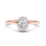 Load image into Gallery viewer, 5.52 Ct. Luxury Oval Lab Diamond Floral Cluster Halo Ring 14K Gold
