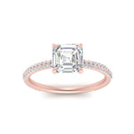 Load image into Gallery viewer, Lab diamond Under Halo Engagement Rings 14K Gold
