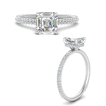 Load image into Gallery viewer, Lab diamond Under Halo Engagement Rings 14K Gold
