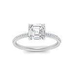 Load image into Gallery viewer, Lab diamond Under Halo Engagement Rings 14K Gold
