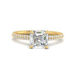 Load image into Gallery viewer, Lab diamond Under Halo Engagement Rings 14K Gold
