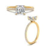 Load image into Gallery viewer, Lab diamond Under Halo Engagement Rings 14K Gold
