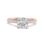 Load image into Gallery viewer, Lab diamond Under Halo Engagement Rings 14K Gold
