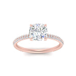 Load image into Gallery viewer, Lab diamond Under Halo Engagement Rings 14K Gold
