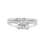 Load image into Gallery viewer, Lab diamond Under Halo Engagement Rings 14K Gold
