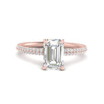 Load image into Gallery viewer, Lab diamond Under Halo Engagement Rings 14K Gold
