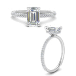 Load image into Gallery viewer, Lab diamond Under Halo Engagement Rings 14K Gold
