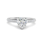 Load image into Gallery viewer, Lab diamond Under Halo Engagement Rings 14K Gold
