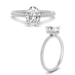 Load image into Gallery viewer, Lab diamond Under Halo Engagement Rings 14K Gold
