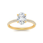 Load image into Gallery viewer, Lab diamond Under Halo Engagement Rings 14K Gold
