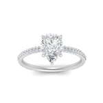 Load image into Gallery viewer, Lab diamond Under Halo Engagement Rings 14K Gold
