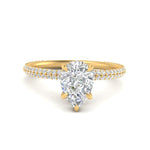 Load image into Gallery viewer, Lab diamond Under Halo Engagement Rings 14K Gold
