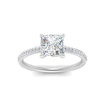 Load image into Gallery viewer, Lab diamond Under Halo Engagement Rings 14K Gold
