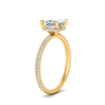 Load image into Gallery viewer, Lab diamond Under Halo Engagement Rings 14K Gold
