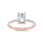 Load image into Gallery viewer, Lab diamond Under Halo Engagement Rings 14K Gold
