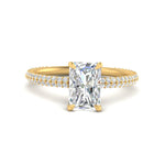 Load image into Gallery viewer, Lab diamond Under Halo Engagement Rings 14K Gold
