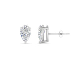 Load image into Gallery viewer, 1/2-5 Carat Pear Shaped Lab Created Diamond Stud Earring For Women 14K Gold
