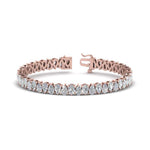 Load image into Gallery viewer, 7.50 To 20 Carat Pear Cut Lab Diamond Tennis Bracelet 14K Gold
